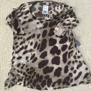 Forever 21 Leopard Top - Size Small - NWT